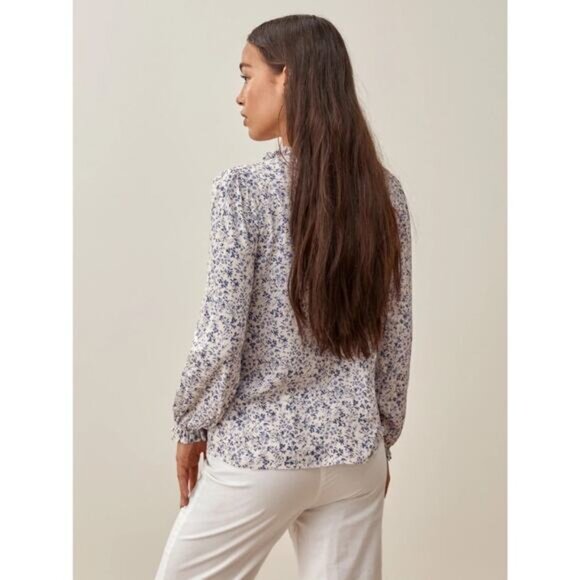 Reformation Amira Johanna Floral Print Pullover Blouse Women’s Small - Picture 13 of 13